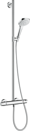 Душевая система hansgrohe Croma Select E SemiPipe Multi с термостатом 27248400, белый/хром 