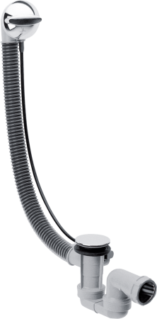 Слив-перелив для стандартных ванн hansgrohe Flexaplus 58143000/U, хром, уцененный товар
