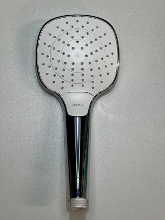 Ручной душ hansgrohe Croma Select E 110 3jet Vario 26812400/U, белый/хром, уцененный товар