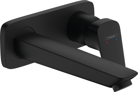 Внешняя часть смесителя для раковины hansgrohe Logis скрытого монтажа, настенный 71220670, матовый черный