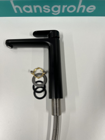 Смеситель для раковины hansgrohe Vernis Blend 190, 71552670/U, матовый черный, уцененный товар