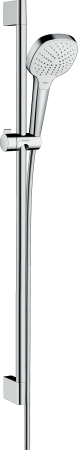 Душевой гарнитур hansgrohe Croma Select E 110 3jet Vario со штангой 90 см 26592400, белый/хром