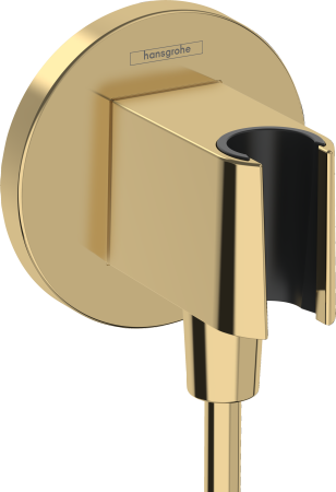 Шланговое подключение hansgrohe FixFit Porter S с держателем для душа 26888990, полированное золото