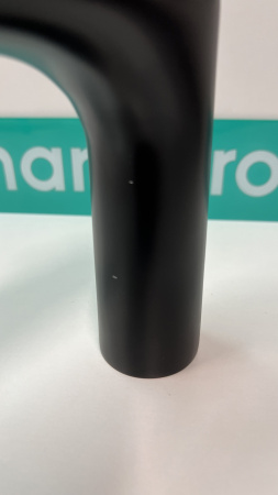 Смеситель для раковины hansgrohe Vivenis 110 со сливным гарнитуром, 75020670/U2, матовый черный, уцененный товар