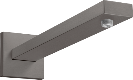 Душевой кронштейн hansgrohe Square настенный 389 мм 27694340, шлифованный черный хром