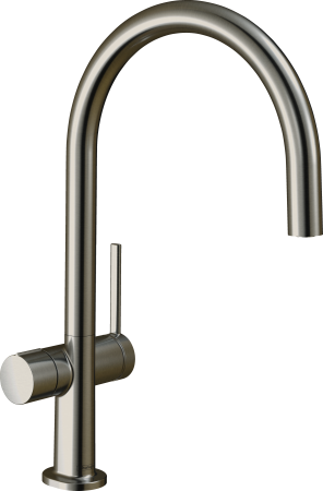 Смеситель для кухонной мойки hansgrohe Talis M54 220, с запорным вентилем 72805800, под сталь