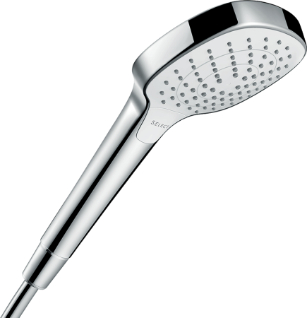 Ручной душ hansgrohe Croma Select E 110 3jet Vario 26812400/U1, белый/хром, уцененный товар