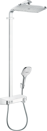 Душевая система hansgrohe Raindance E 360 1jet с термостатом ShowerTablet Select 300 27288400, белый/хром