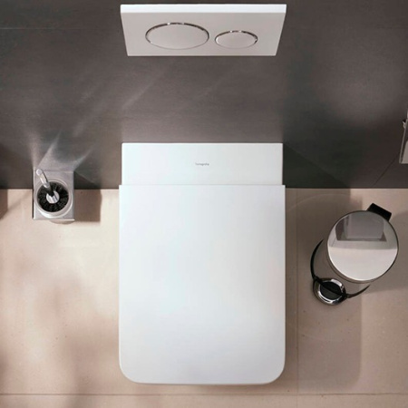 Унитаз hansgrohe EluPura Original Q подвесной с сиденьем HGSET003, белый