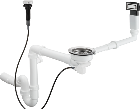Система слива-перелива hansgrohe с автоматическим управлением D14-11 43931800, под сталь