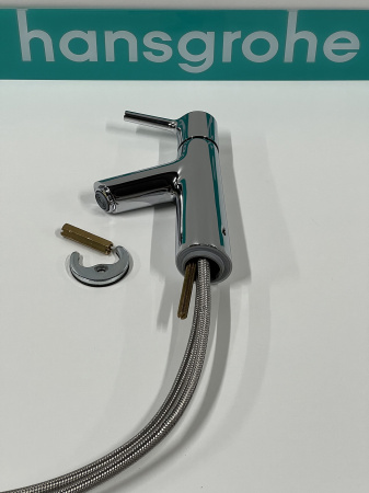 Смеситель для раковины hansgrohe Talis S 80 72010000/U, хром, уцененный товар