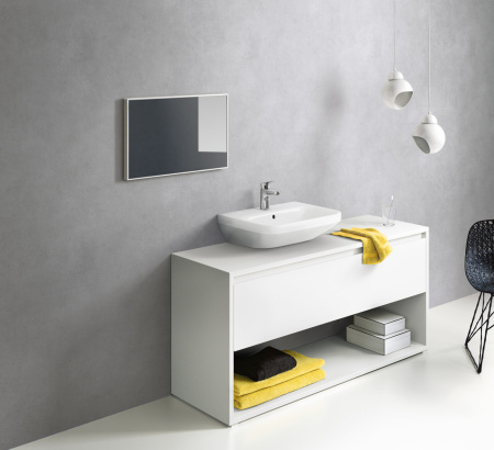 Смеситель для раковины hansgrohe Logis 100, со сливным гарнитуром 71100000, хром