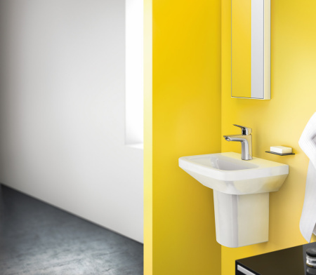 Смеситель для раковины hansgrohe Logis 100, со сливным гарнитуром 71100000, хром