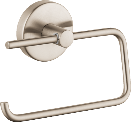 Держатель для туалетной бумаги hansgrohe Logis 40526820, шлифованный никель