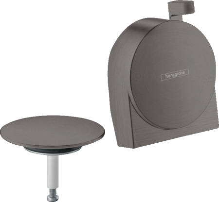 Внешняя часть системы налива/слива-перелива для ванны hansgrohe Exafill S 58117340, шлифованный черный хром