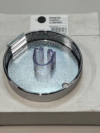 Мыльница hansgrohe Casetta C для душевого гарнитура 28678000/U, хром, уцененный товар
