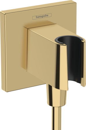 Шланговое подключение hansgrohe FixFit Porter E с держателем для душа 26889990, полированное золото