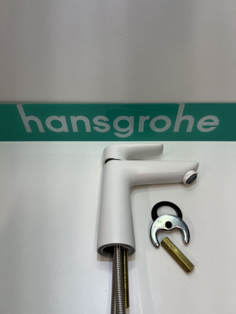 Смеситель для раковины hansgrohe Talis E 110, 71712700/U, матовый белый, уцененный товар