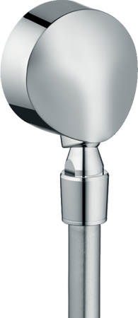 Шланговое подключение hansgrohe FixFit E с клапаном обратного тока и шарнирным соединением 27505000, хром