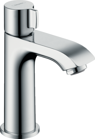 Кран для холодной воды hansgrohe Metris 100, без сливного гарнитура 31166000, хром