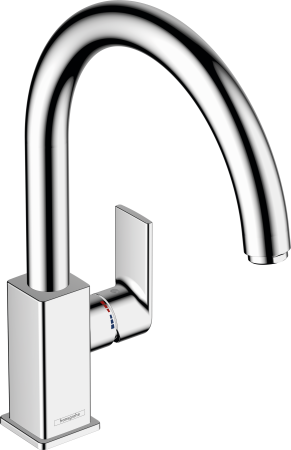 Смеситель для кухонной мойки hansgrohe Vernis Shape M35 260, с поворотным изливом 71871000, хром