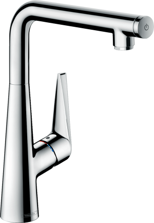 Смеситель для кухонной мойки hansgrohe Talis Select M51 300, с поворотным изливом, Eco, 1jet 72825000, хром