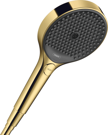 Ручной душ hansgrohe Rainfinity 130 3jet EcoSmart 26865990, полированное золото