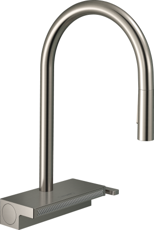 Смеситель для кухонной мойки hansgrohe Aquno Select M81 170, с вытяжным душем 3jet, sBox 73831800, под сталь