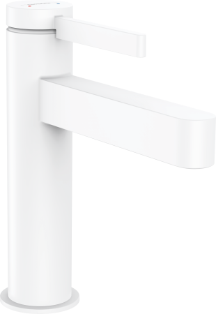 Смеситель для раковины hansgrohe Finoris 110, со сливным клапаном Push-Open 76023700, матовый белый