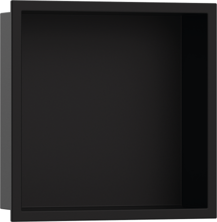 Настенный короб hansgrohe XtraStoris Original с интегрированной рамой, 30х30х10 см 56061670, матовый черный