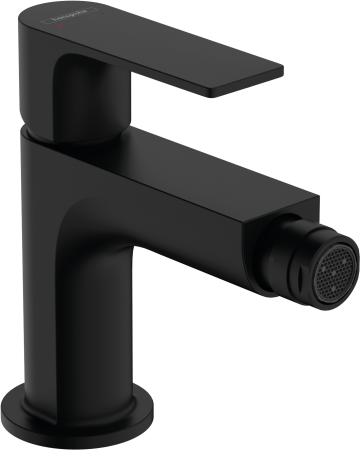 Смеситель для биде hansgrohe Rebris E, с металлическим сливным гарнитуром 72213670, матовый черный