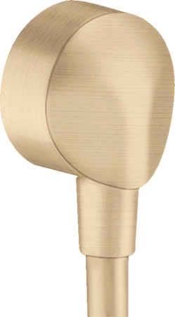 Шланговое подключение hansgrohe FixFit E без клапана обратного тока 27454140, шлифованная бронза
