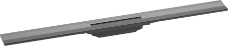 Внешняя часть трапа для душа hansgrohe RainDrain Flex, 90 см, укорачиваемая 56052340, шлифованный черный хром
