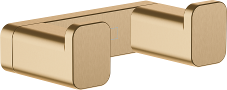 Крючок hansgrohe AddStoris двойной 41755140, шлифованная бронза