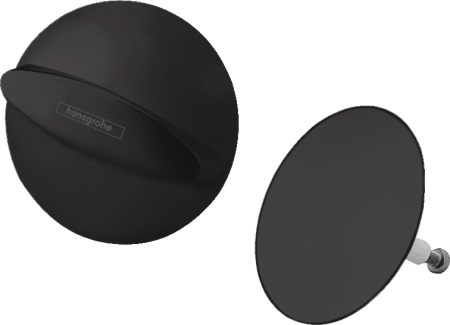 Внешняя часть системы слива-перелива для ванны hansgrohe Flexaplus 58185670, матовый черный