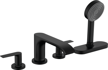 Внешняя часть смесителя для ванны hansgrohe Vivenis на край ванны, на 4 отверстия, с sBox 75444670, матовый черный