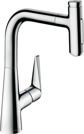 Смеситель для кухонной мойки hansgrohe Talis Select M51 220, с вытяжным душем 2jet, sBox 73868000, хром
