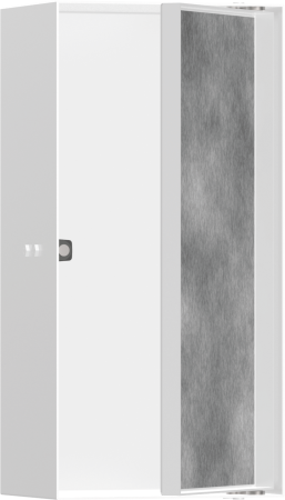 Настенный короб hansgrohe XtraStoris Rock с дверью для облицовки плиткой, 30х15х10 см 56082700, матовый белый