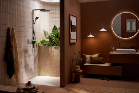 Душевая система hansgrohe Raindance Alive S Showerpipe 300 1jet с термостатом ShowerSelect Comfort, 24582000, хром