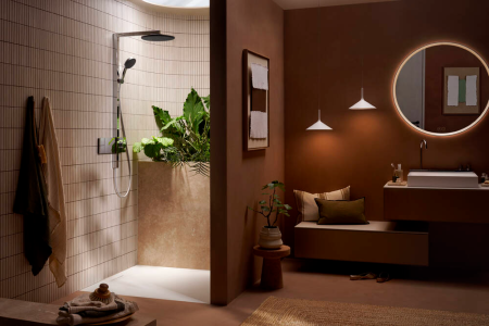 Душевая система hansgrohe Raindance Alive S Showerpipe 300 1jet с термостатом ShowerSelect Comfort, 24582000, хром