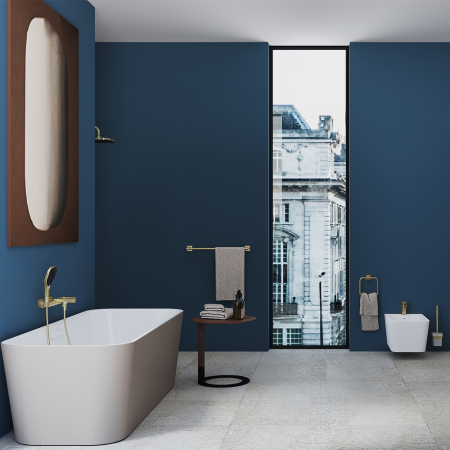 Смеситель для ванны Aqueduto LINHA LIN0650, шлифованное золото