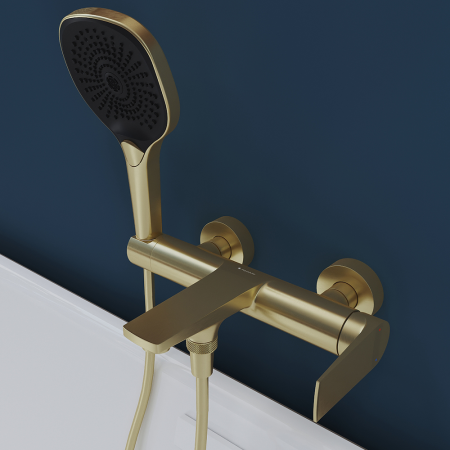 Смеситель для ванны Aqueduto LINHA LIN0650, шлифованное золото