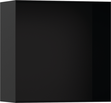 Настенный короб hansgrohe XtraStoris Minimalistic с открытой рамой, 30х30х14 см 56079670, матовый черный