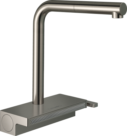 Смеситель для кухонной мойки hansgrohe Aquno Select M81 250, с вытяжным душем 2jet, sBox 73830800, под сталь