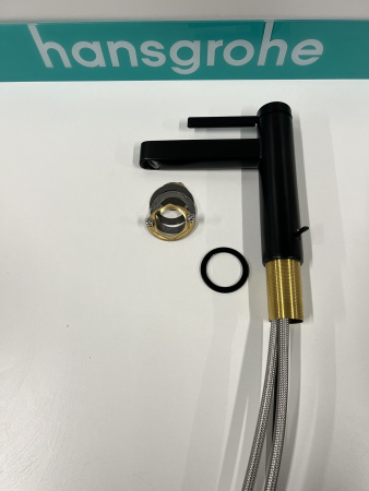 Смеситель для раковины hansgrohe Finoris 110, 76020670/U, матовый черный, уцененный товар