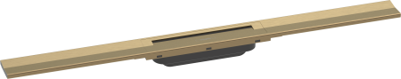 Внешняя часть трапа для душа hansgrohe RainDrain Flex, 80 см, укорачиваемая 56044140, шлифованная бронза