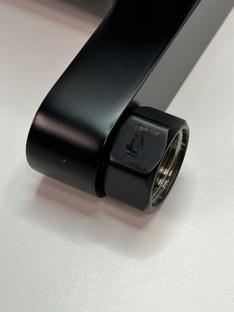 Смеситель для ванны hansgrohe Talis E 71740670/U, матовый черный, уцененный товар