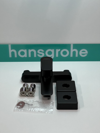 Смеситель для ванны hansgrohe Talis E 71740670/U, матовый черный, уцененный товар