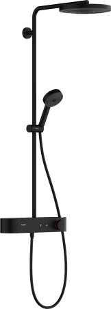 Душевая система Hansgrohe Pulsify Showerpipe 260, 1jet EcoSmart, 24221670, матовый черный