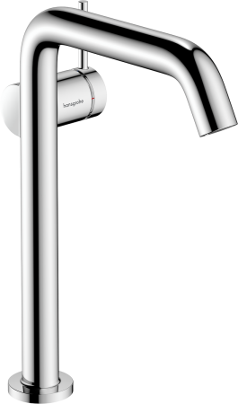 Смеситель для раковины hansgrohe Tecturis S 240 Fine, CoolStart, EcoSmart+, cо сливным гарнитуром Push-Open, 73370000, хром